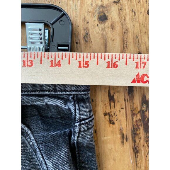 SO High Rise Mom Fit Black Acid Wash Jeans Size 9/29W Cotton Spandex Stretch - Picture 6 of 7